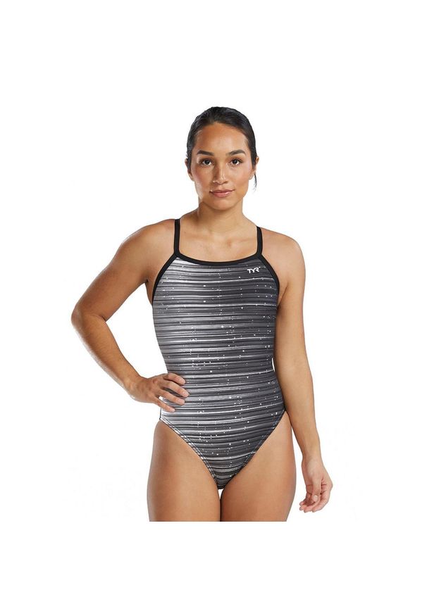 TYR - Strój Kąpielowy Tyr Diamondfit Durafast Elite Speedwarp – Tytanowy – Rozmiar 30. Kolor: szary