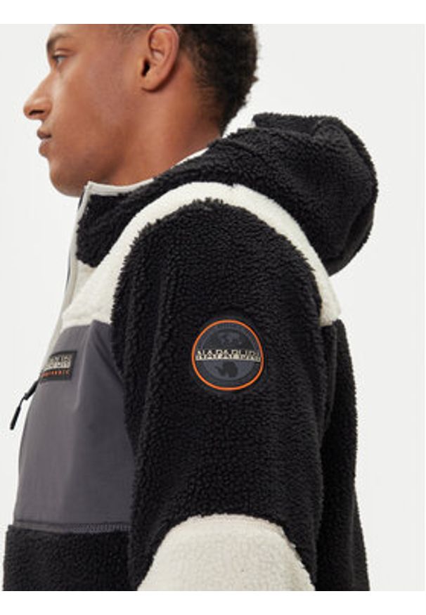Napapijri Polar Yupik NP0A4GNS Czarny Regular Fit. Kolor: czarny. Materiał: syntetyk
