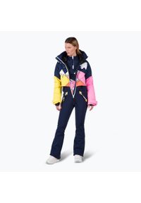 Bluza narciarska damska Rossignol Booster 1/2 Zip Top. Kolor: wielokolorowy, niebieski. Sport: narciarstwo