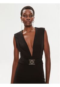 Rinascimento Sukienka koktajlowa CFC0118264003 Czarny Slim Fit. Kolor: czarny. Materiał: syntetyk. Styl: wizytowy