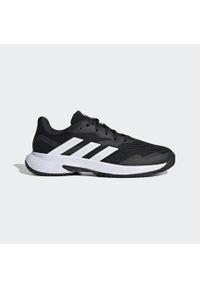 Obuwie do padla Mężczyzna Adidas Courtjam Control czarny. Kolor: czarny, biały, wielokolorowy. Sport: tenis, turystyka piesza