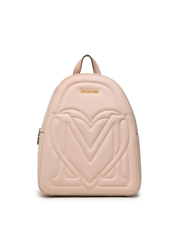 Love Moschino - Plecak LOVE MOSCHINO. Kolor: beżowy