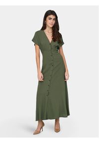 only - ONLY Sukienka letnia Nova Mollie 15317841 Zielony Regular Fit. Kolor: zielony. Materiał: wiskoza. Sezon: lato