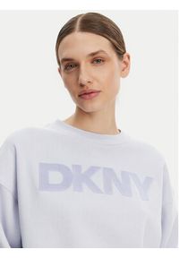 DKNY Sport Bluza DP5T1140 Błękitny Regular Fit. Kolor: niebieski. Materiał: syntetyk, bawełna. Styl: sportowy #4