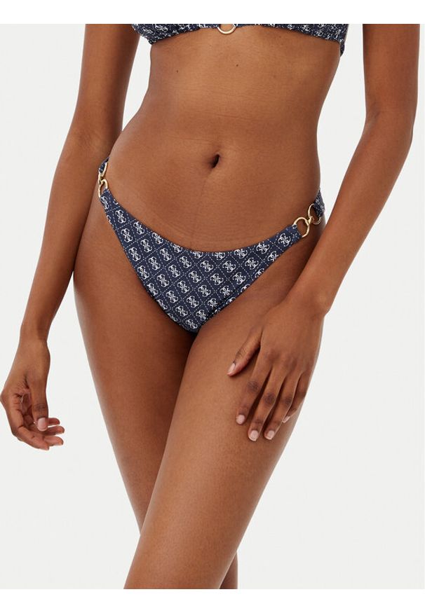 Guess Dół od bikini E5GO28 KCRL2 Niebieski. Kolor: niebieski. Materiał: syntetyk