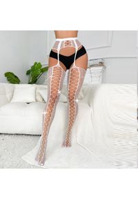 Intica - Pończochy damskie z wzorem na specjalne okazje Dyan. Kolor: czarny. Materiał: materiał #5