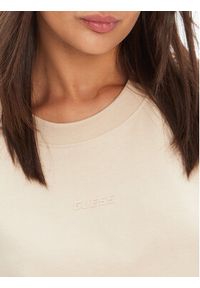Guess T-Shirt V3RI08 I3Z14 Beżowy Regular Fit. Kolor: beżowy. Materiał: bawełna #4