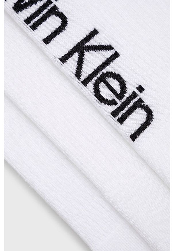 Calvin Klein Skarpetki (3-pack) męskie kolor biały. Kolor: biały