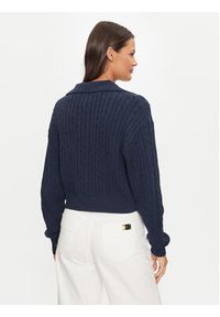 Tommy Jeans Sweter Rugby DW0DW18680 Granatowy Regular Fit. Kolor: niebieski. Materiał: bawełna #4