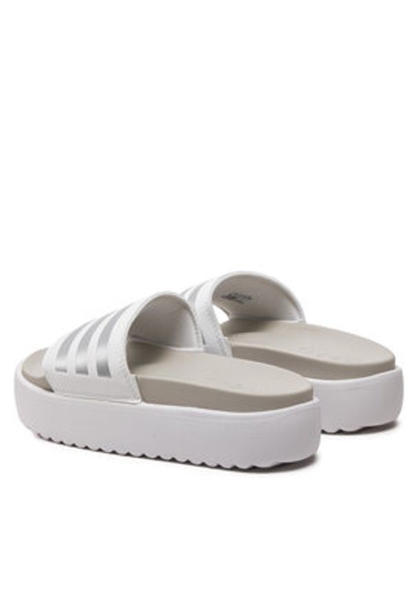 Adidas - adidas Klapki adilette Platform Slides IE9703 Biały. Kolor: biały. Materiał: syntetyk. Obcas: na platformie