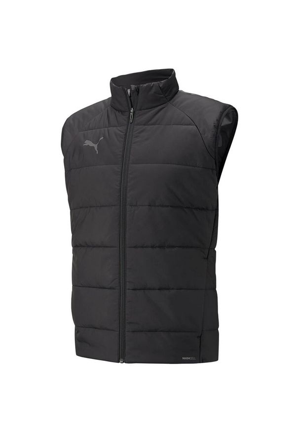 Puma - Męski Ocieplacz Na Ciało Team Liga. Kolor: czarny. Sport: turystyka piesza