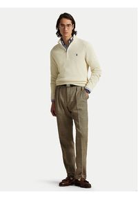 Polo Ralph Lauren Sweter 710859939503 Écru Regular Fit. Typ kołnierza: polo. Materiał: bawełna #3
