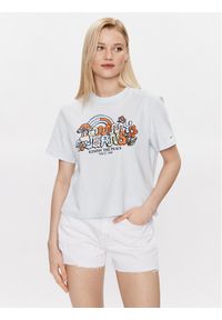 Tommy Jeans T-Shirt Homegrown DW0DW15473 Błękitny Relaxed Fit. Kolor: niebieski. Materiał: bawełna #1