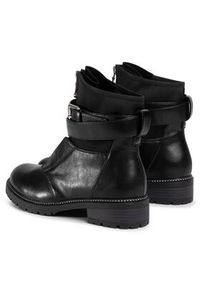 DeeZee Botki WS5169-01 Czarny. Kolor: czarny. Materiał: skóra