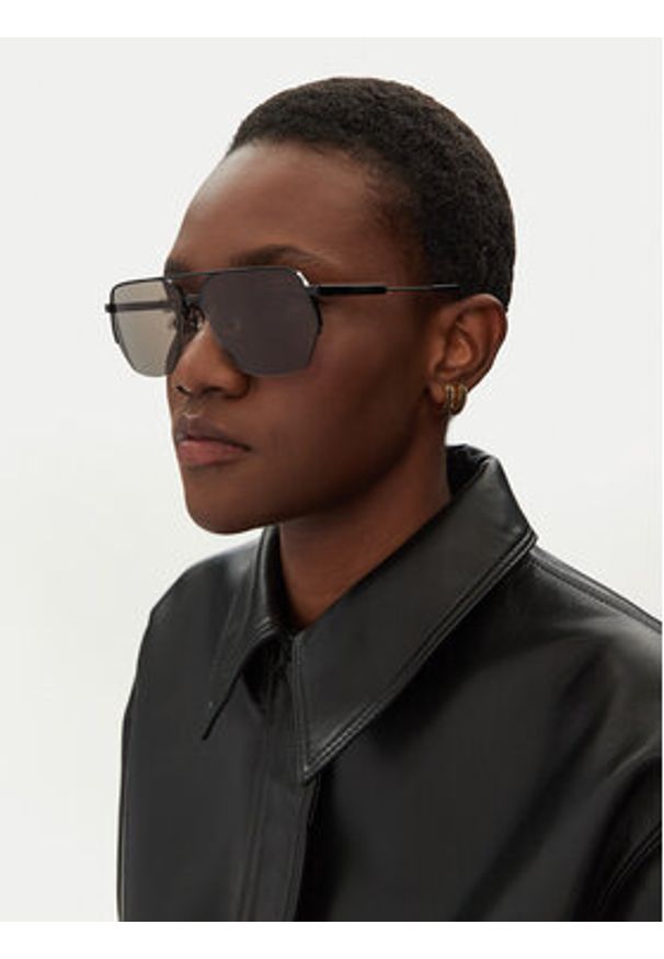 JACQUEMUS Okulary przeciwsłoneczne JAC67C2SUN Czarny. Kolor: czarny