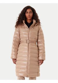 Calvin Klein Kurtka zimowa LV044D543G Beżowy Slim Fit. Kolor: beżowy. Materiał: syntetyk. Sezon: zima #1