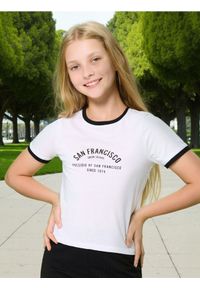 Sinsay - Koszulka z napisem - biały. Kolor: biały. Wzór: napisy #1