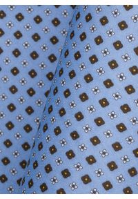 Pako Lorente - PAKO LORENTE – Niebieska poszetka w mikrowzór. Kolor: niebieski. Materiał: bawełna #3