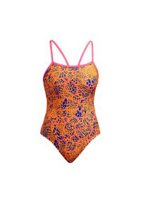 FUNKITA - Strój pływacki jednoczęściowy damski Funkita Single Strap One Piece. Kolor: pomarańczowy