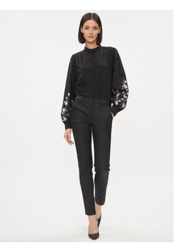 Vila Koszula 14090057 Czarny Regular Fit. Kolor: czarny. Materiał: bawełna