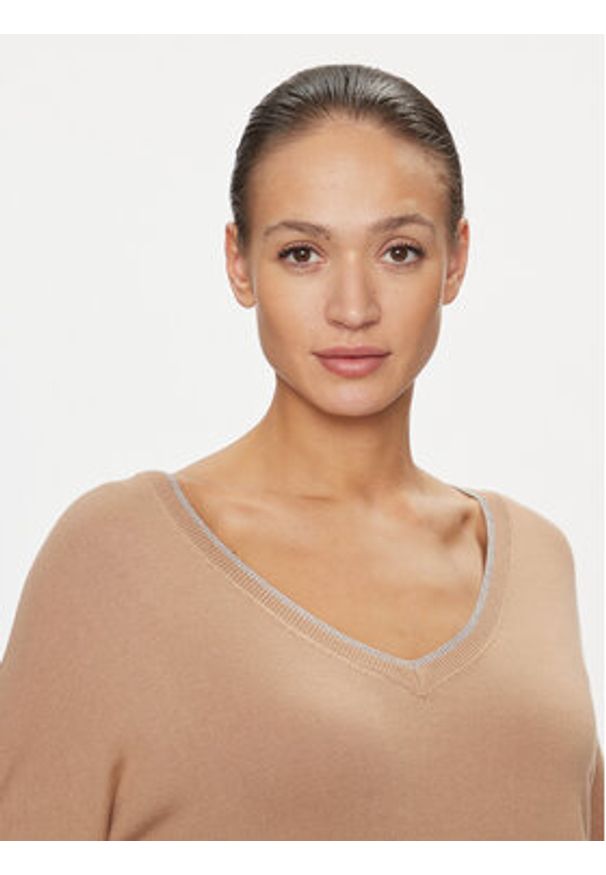 Liu Jo Sweter MF3392 MS49I Brązowy Regular Fit. Kolor: brązowy. Materiał: wiskoza