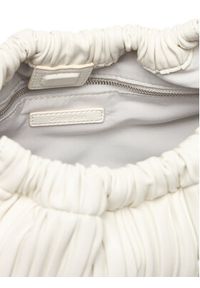 Calvin Klein Torebka Drawstring Plisse Crossbody LV04F3076G Biały. Kolor: biały. Materiał: skórzane #2