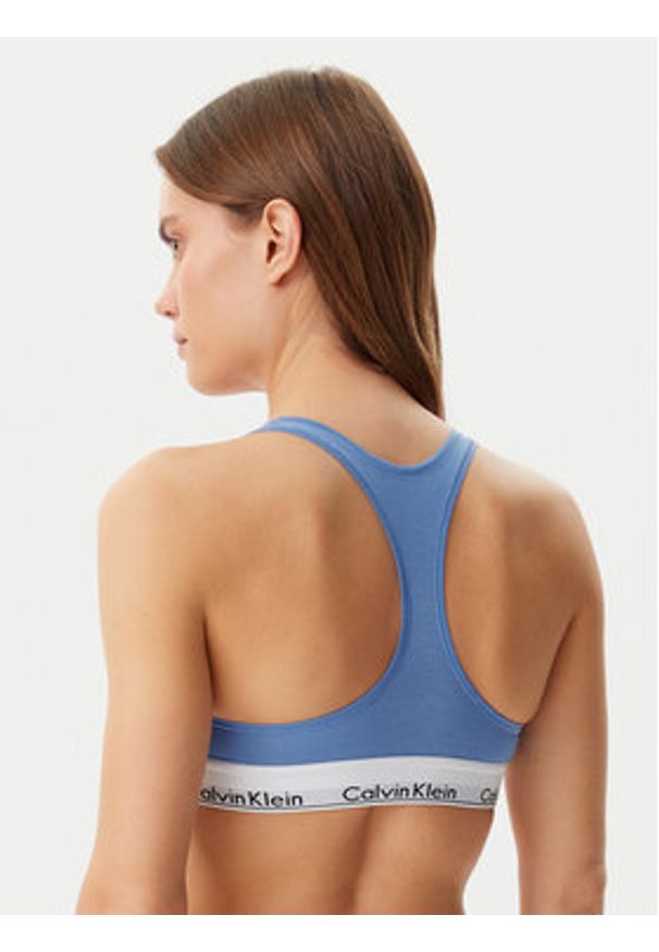 Calvin Klein Underwear Biustonosz top 0000F3785E Niebieski. Kolor: niebieski. Materiał: bawełna