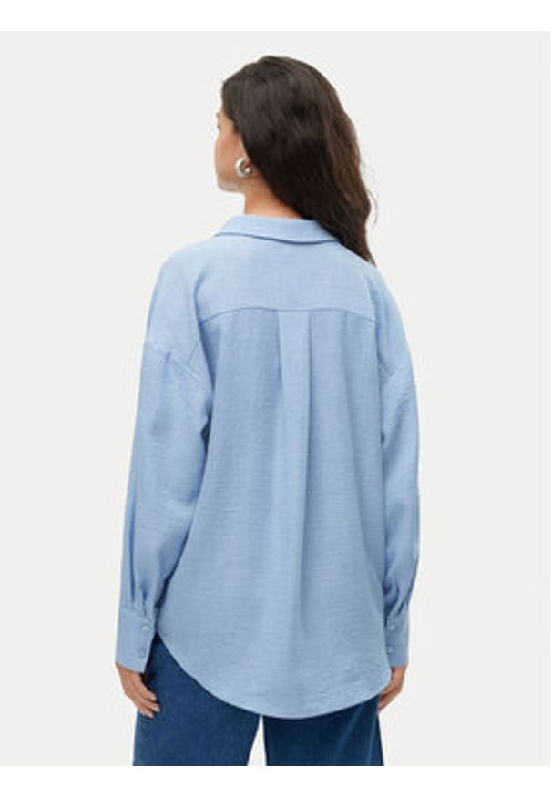 Vero Moda Koszula Melaney 10316389 Niebieski Loose Fit. Kolor: niebieski. Materiał: syntetyk