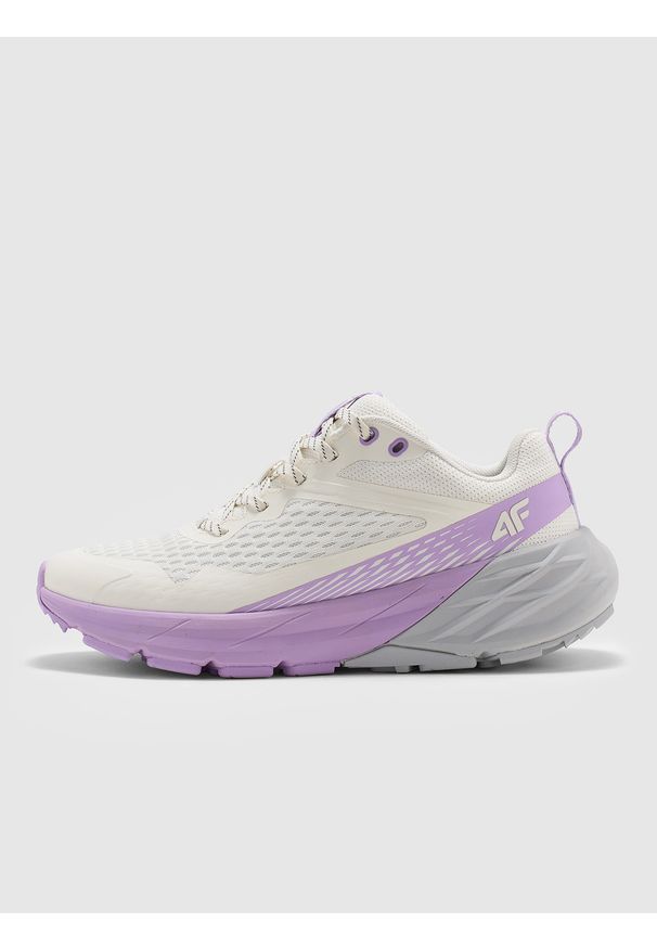 4f - 4F Niskie sneakersy SPEED HIKER damskie - fioletowe 36. Okazja: na spacer, na co dzień. Kolor: fioletowy. Materiał: materiał, guma. Szerokość cholewki: normalna. Sport: turystyka piesza