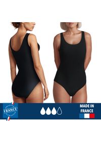 PLIM UNDERWEAR - Menstruacyjny jednoczęściowy strój kąpielowy klasyczny – duża chłonność. Kolor: czarny