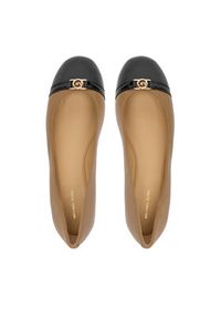 MICHAEL Michael Kors Baleriny Mandy Flat 40F5MAFP1A Beżowy. Kolor: beżowy. Materiał: skóra #2