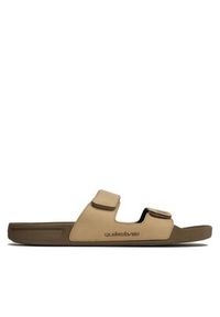Quiksilver Klapki AQYL101256 Beżowy. Kolor: beżowy. Materiał: skóra