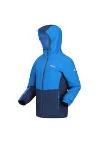 Junior Highton III Regatta dziecięca trekkingowa kurtka membrana. Kolor: niebieski. Sport: turystyka piesza #1