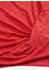 bonprix - T-shirt z mieszanki wiskozy. Typ kołnierza: dekolt w serek. Kolor: czerwony. Materiał: wiskoza. Długość rękawa: krótki rękaw. Długość: krótkie. Styl: elegancki