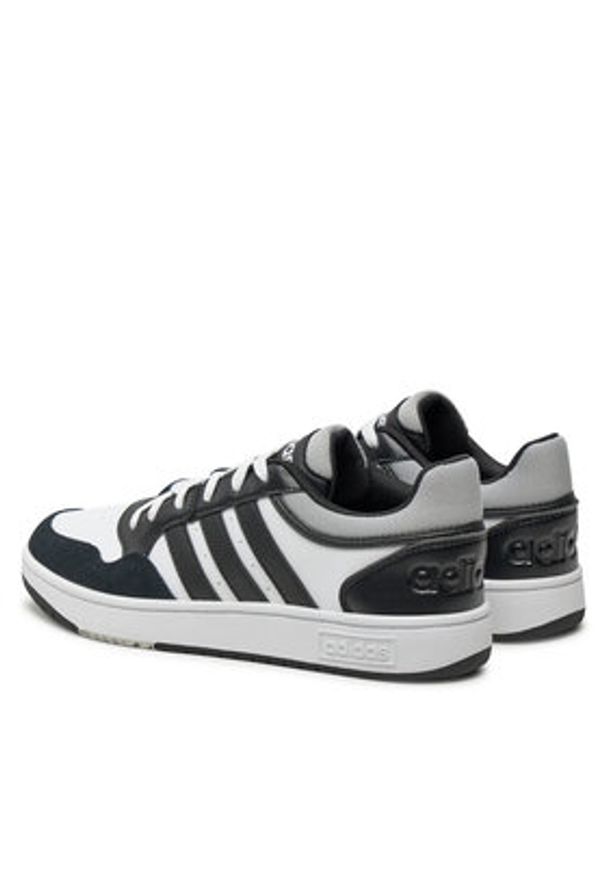 Adidas - adidas Sneakersy Hoops 3.0 IH0169 Czarny. Kolor: czarny. Materiał: skóra