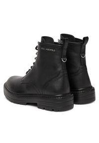 Karl Lagerfeld - KARL LAGERFELD Trapery Miles KL10255 Czarny. Kolor: czarny. Materiał: skóra #3