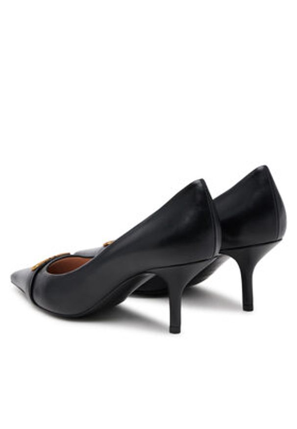 Emporio Armani Czółenka X3E488 XF271 00002 Czarny. Kolor: czarny. Materiał: skóra. Obcas: na szpilce