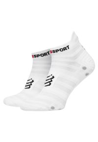 Compressport Skarpety Niskie Unisex Pro Racing Socks v4.0 Ultralight Run Low XU00051B Biały. Kolor: biały. Materiał: poliamid, materiał. Sport: bieganie