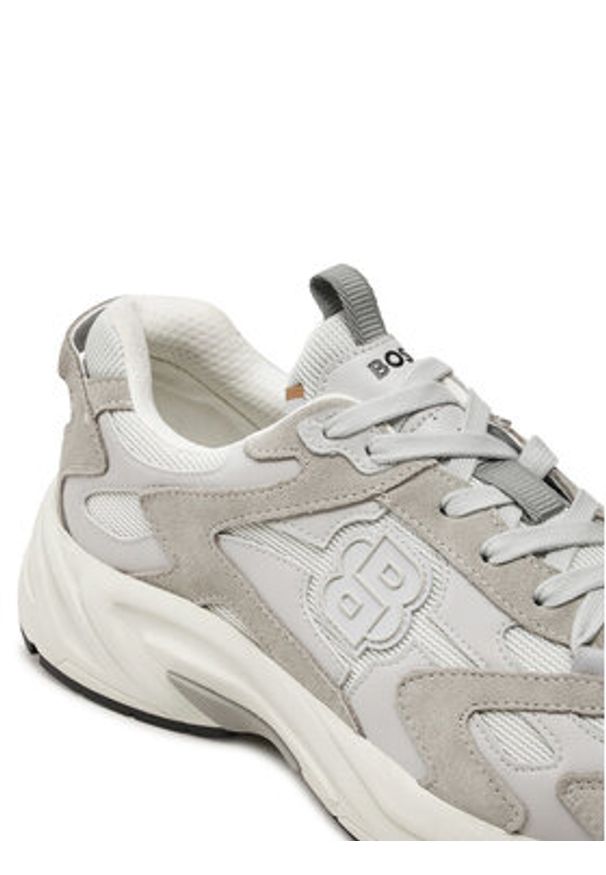 BOSS - Boss Sneakersy Levitt_Runn_BB 50522918 Szary. Kolor: szary. Materiał: zamsz, skóra