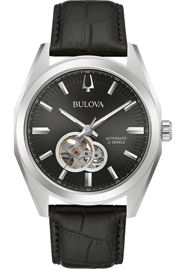 Zegarek Bulova Zegarek męski Bulova 96A273 czarny. Kolor: czarny