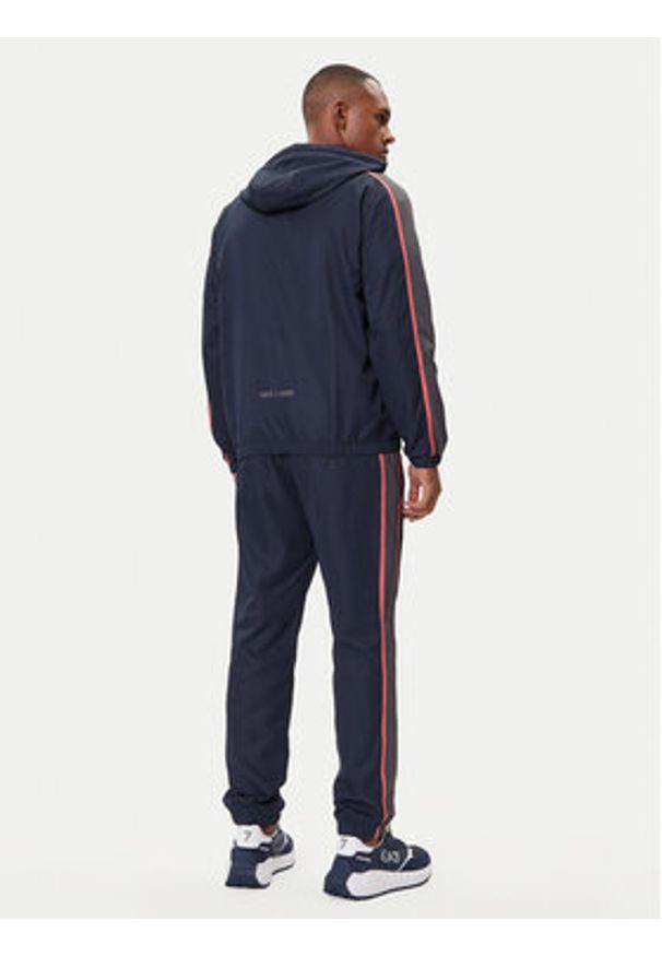 EA7 Emporio Armani Dres 7M000643 AF16072 UB102 Granatowy Regular Fit. Kolor: niebieski. Materiał: syntetyk