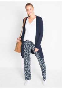 bonprix - Spodnie z dżerseju z mieszanki wiskozy. Kolor: niebieski. Materiał: jersey, wiskoza #2