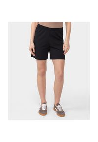 Spodenki dresowe Carpatree Cozy Leisure czarne. Kolor: czarny. Materiał: dresówka. Sport: fitness