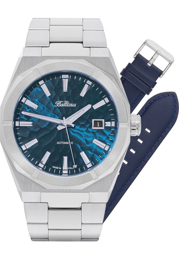 BALTICUS - Zegarek Balticus Zegarek męski Balticus BLT-BALSDBHD srebrny. Kolor: srebrny