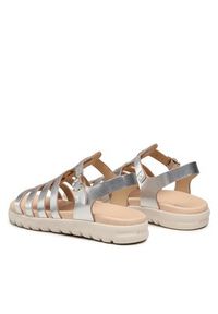 Geox Sandały J Sandal Soleima Gir J35GSB000CFC1007 D Srebrny. Kolor: srebrny