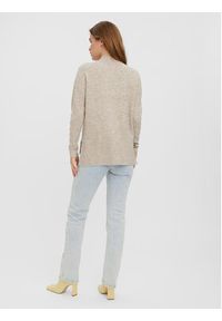 Vero Moda Sweter 10269229 Beżowy Regular Fit. Kolor: beżowy. Materiał: syntetyk #4