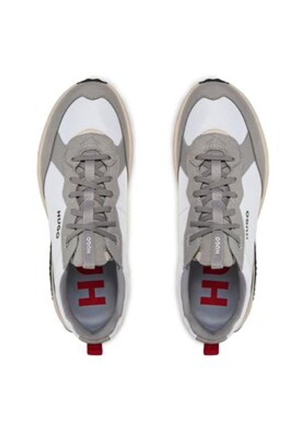 Hugo Sneakersy Kane 50504379 10253138 01 Biały. Kolor: biały. Materiał: skóra
