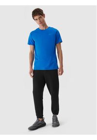 4f - 4F T-Shirt 4FAW23TTSHM0876 Niebieski Regular Fit. Kolor: niebieski. Materiał: bawełna #5