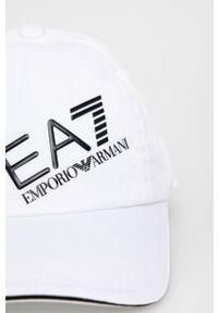 EA7 Emporio Armani czapka bawełniana 284952.2R101 kolor biały z aplikacją. Kolor: biały. Materiał: bawełna. Wzór: aplikacja #4