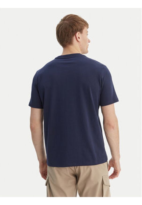 Napapijri T-Shirt S-Phos NP0A4G5A Granatowy Relaxed Fit. Kolor: niebieski. Materiał: bawełna